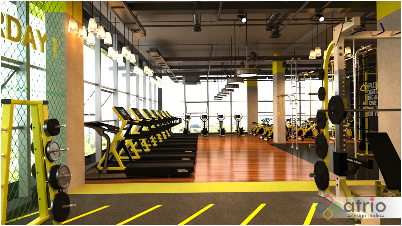 Gym Cardio and Cycling Area